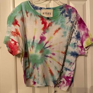 Riley Vintage Tie-Dye Shirt with Safety Pins